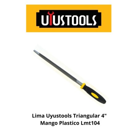 LIMA UYUSTOOLS TRIANGULAR 4" MANGO PLASTICO LMT104