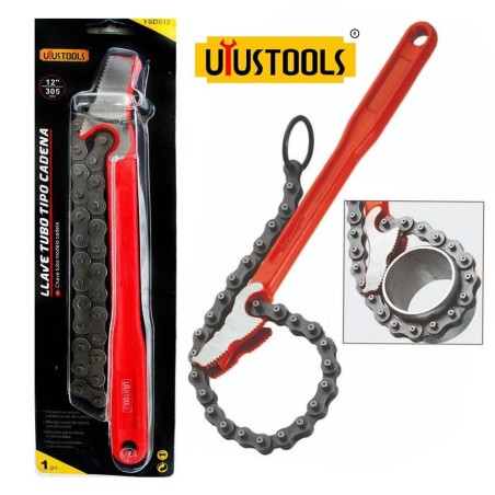 LLAVE TUBO UYUSTOOLS TIPO CON CADENA 12" YSD012