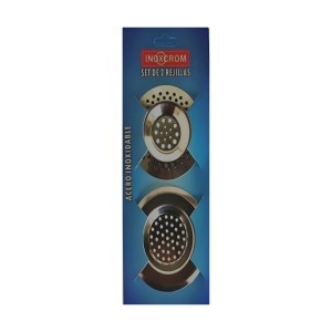 REJILLA ACERO/INOX SET 2 UNIDADES BLISTER
