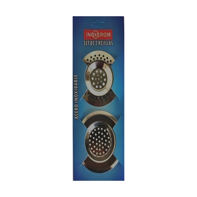 REJILLA ACERO/INOX SET 2 UNIDADES BLISTER