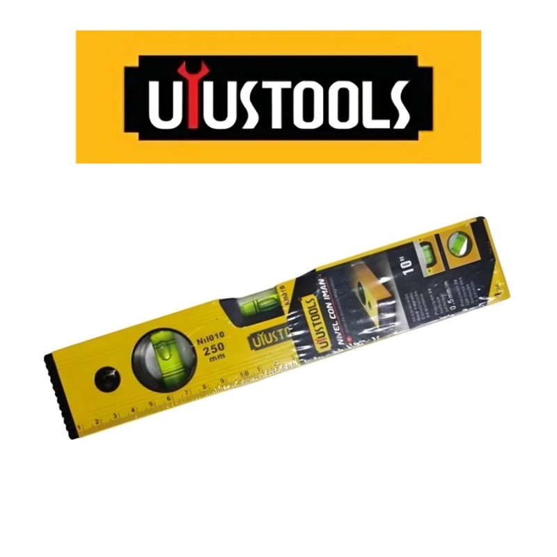 NIVEL ALUMINIO UYUSTOOLS TRES AGUAS 10" NII010