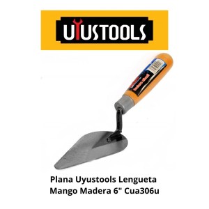 PLANA UYUSTOOLS LENGUETA MANGO MADERA 6" CUA306U
