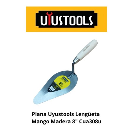 PLANA UYUSTOOLS LENGUETA MANGO MADERA 8" CUA308U