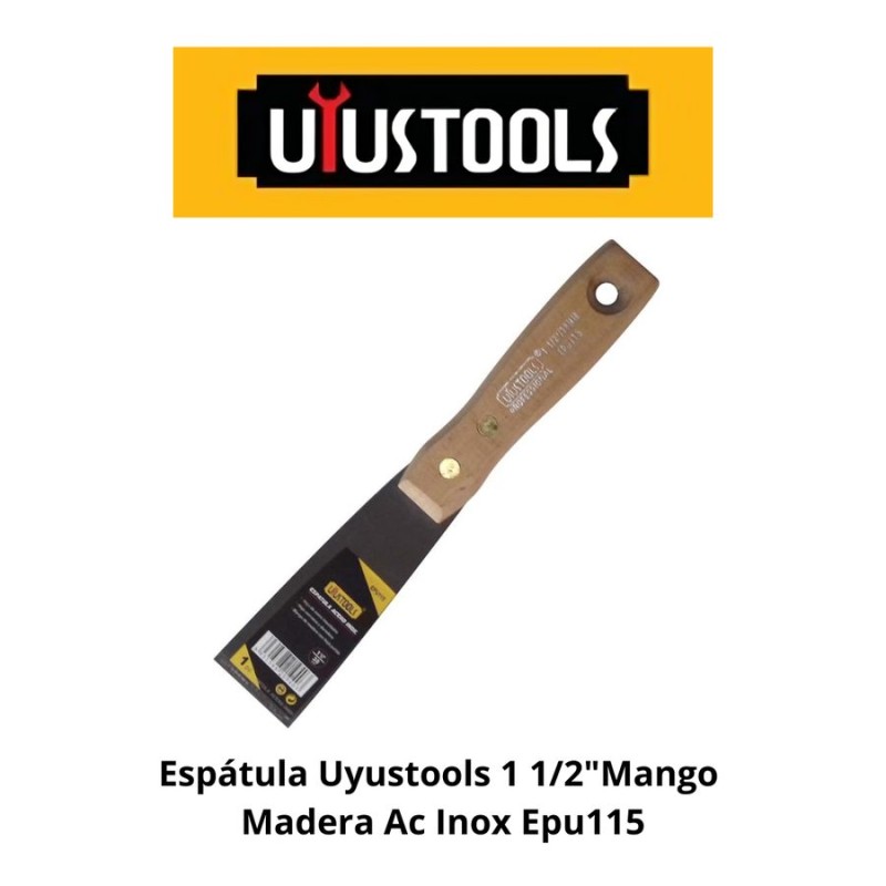 ESPATULA UYUSTOOLS MANGO MADERA INOX 1 1/2 EPU115
