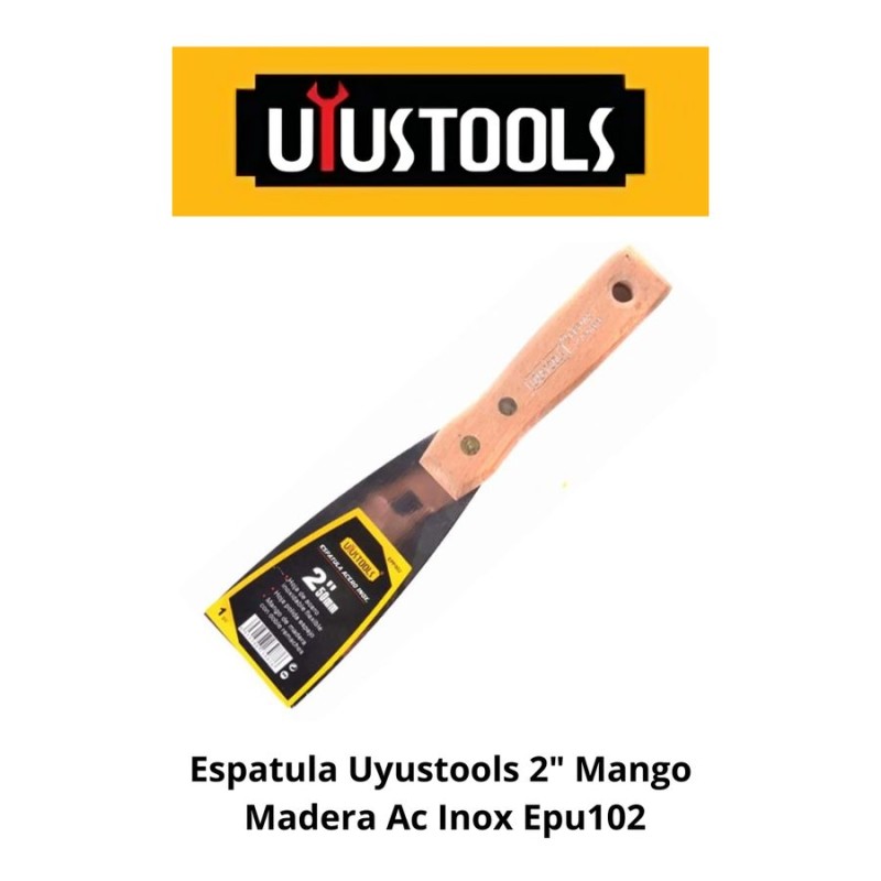 ESPATULA UYUSTOOLS MANGO MADERA INOX 2 EPU102