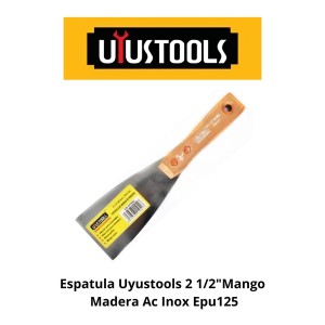 ESPATULA UYUSTOOLS MANGO MADERA INOX 2 1/2 EPU125