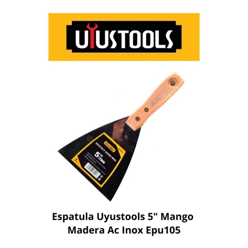 ESPATULA UYUSTOOLS MANGO MADERA INOX 5" EPU105