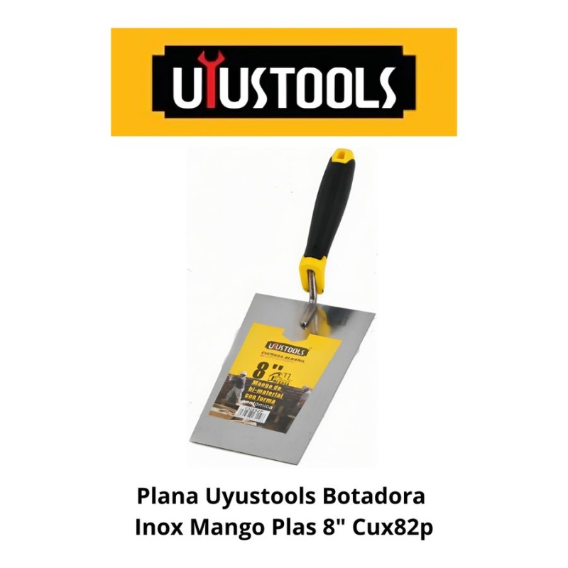 PLANA UYUSTOOLS BOTADORA INOX MANGO PLAS 8" CUX82P