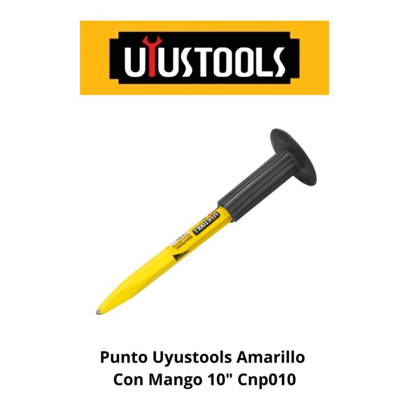 PUNTO UYUSTOOLS AMARILLO CON MANGO 10" CNP010