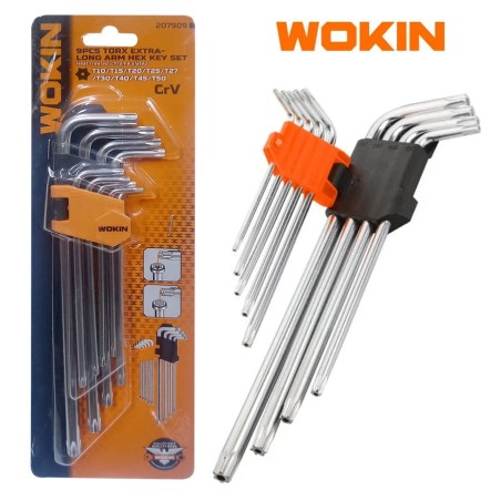 Llave Torx Wokin 9 Pz Extra Larga T10 A T50 - Socodima.cl
