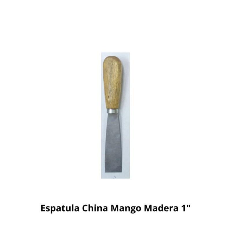 ESPATULA CHINA MANGO MADERA 1"