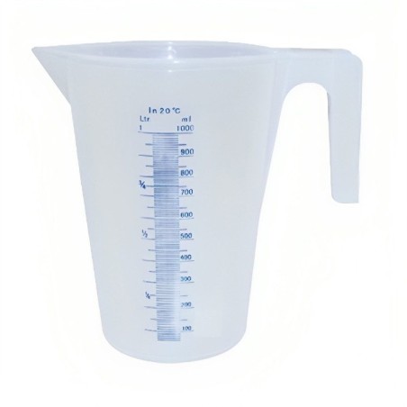 JARRO PLASTICO GRADUADO DE 1 LITRO