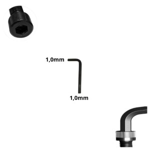 LLAVE ALLEN HEXAGONAL TIPO L CR-V 1,0 MM