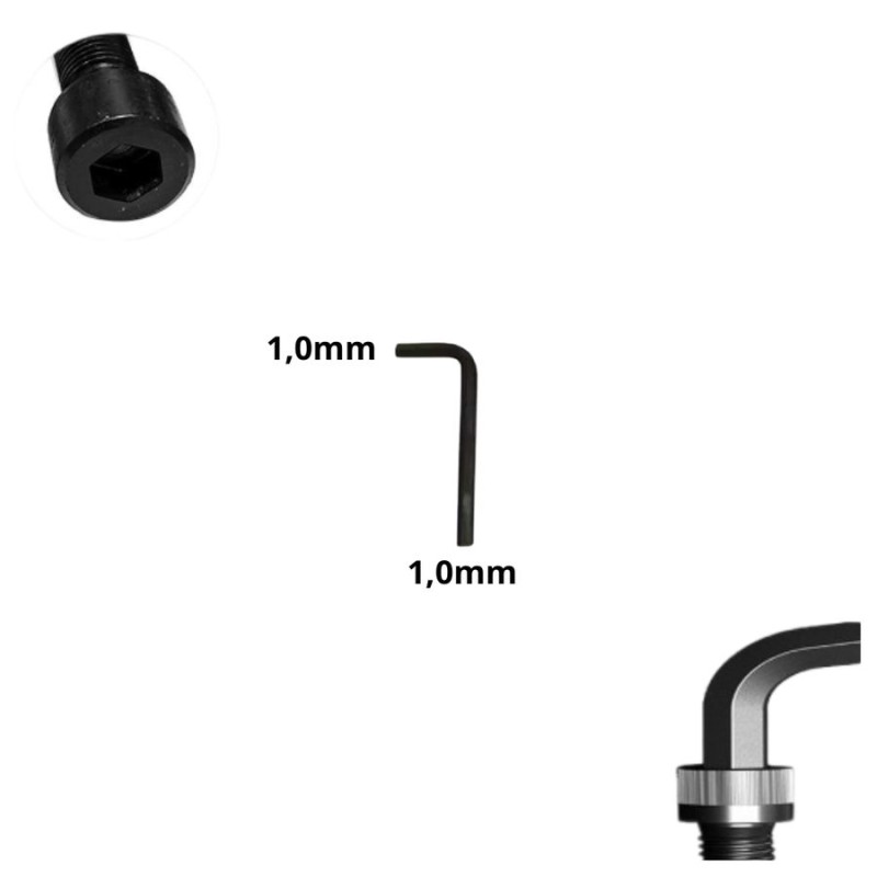 LLAVE ALLEN HEXAGONAL TIPO L CR-V 1,0 MM