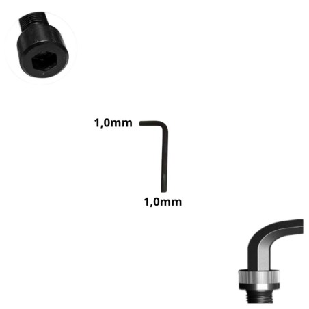 LLAVE ALLEN HEXAGONAL TIPO L CR-V 1,0 MM