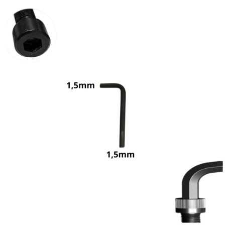 LLAVE ALLEN HEXAGONAL TIPO L CR-V 1,5 MM