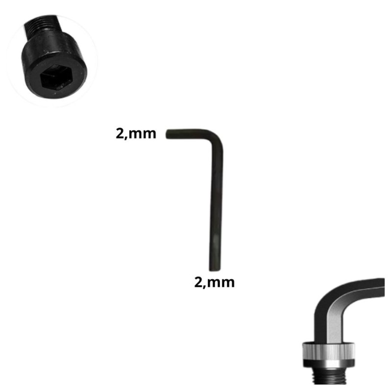 LLAVE ALLEN HEXAGONAL TIPO L CR-V 2,0 MM