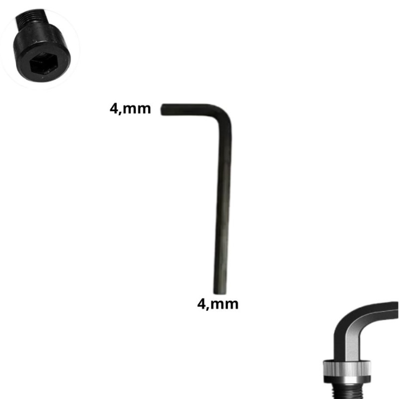 LLAVE ALLEN HEXAGONAL TIPO L CR-V 4,0 MM
