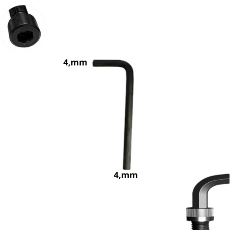 LLAVE ALLEN HEXAGONAL TIPO L CR-V 4,0 MM