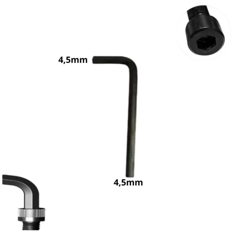 LLAVE ALLEN HEXAGONAL TIPO L CR-V 4,5 MM