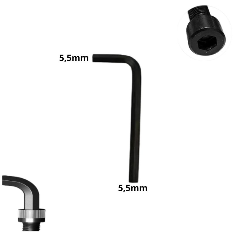 LLAVE ALLEN HEXAGONAL TIPO L CR-V 5,5 MM