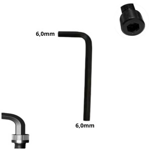 LLAVE ALLEN HEXAGONAL TIPO L CR-V 6,0 MM