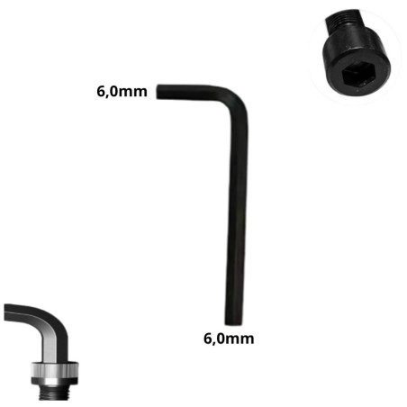 LLAVE ALLEN HEXAGONAL TIPO L CR-V 6,0 MM