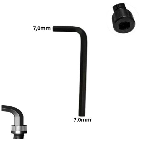 LLAVE ALLEN HEXAGONAL TIPO L CR-V 7,0 MM