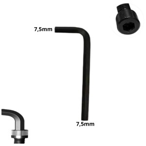 LLAVE ALLEN HEXAGONAL TIPO L CR-V 7,5 MM