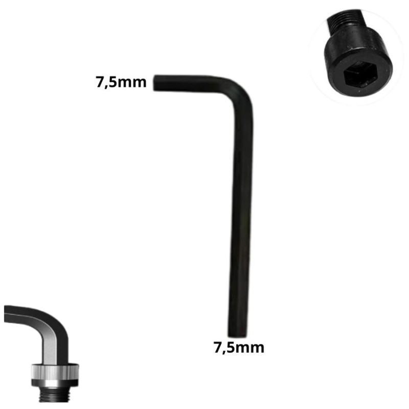 LLAVE ALLEN HEXAGONAL TIPO L CR-V 7,5 MM