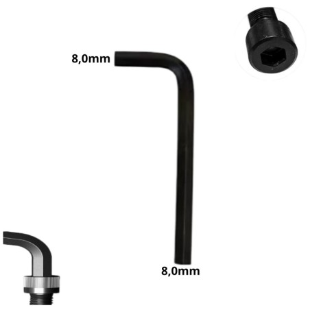 LLAVE ALLEN HEXAGONAL TIPO L CR-V 8,0 MM