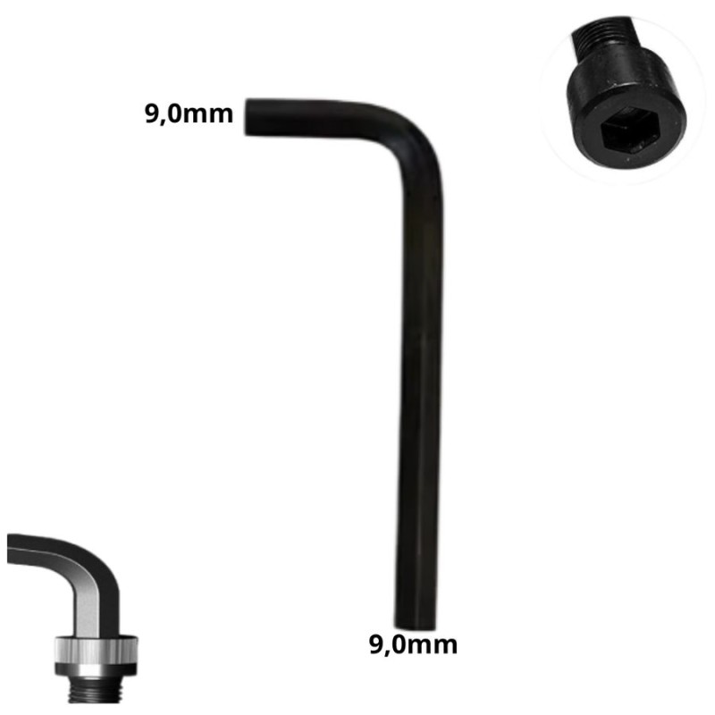 LLAVE ALLEN HEXAGONAL TIPO L CR-V 9,0 MM