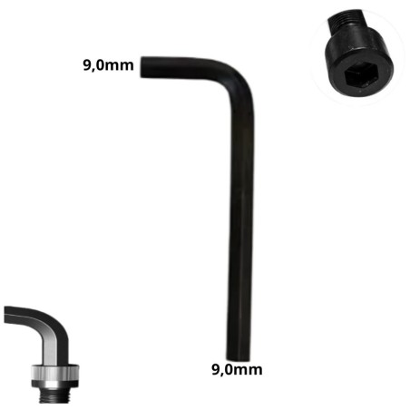 LLAVE ALLEN HEXAGONAL TIPO L CR-V 9,0 MM