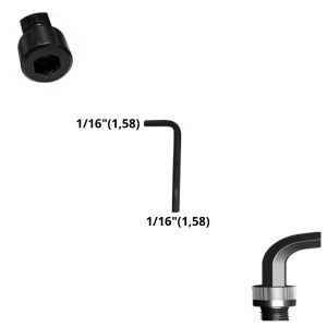 LLAVE ALLEN HEXAGONAL TIPO L CR-V ( 1,58) 1/16"