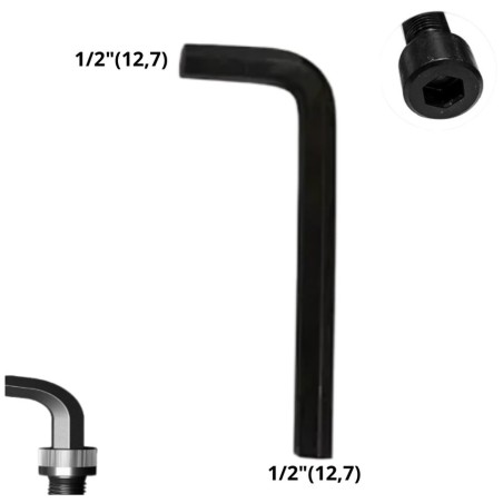 LLAVE ALLEN HEXAGONAL TIPO L CR-V ( 12,7) 1/2"