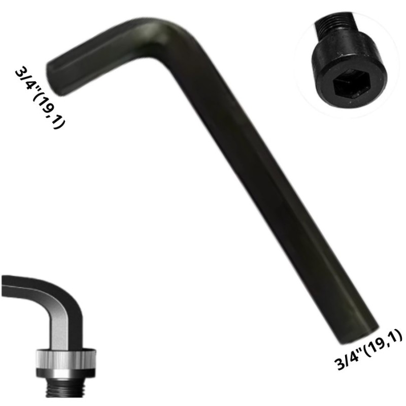 LLAVE ALLEN HEXAGONAL TIPO L CR-V ( 19,1) 3/4 "