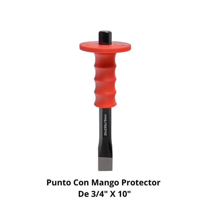 PUNTO CON MANGO PROTECTOR DE 3/4" X 10"