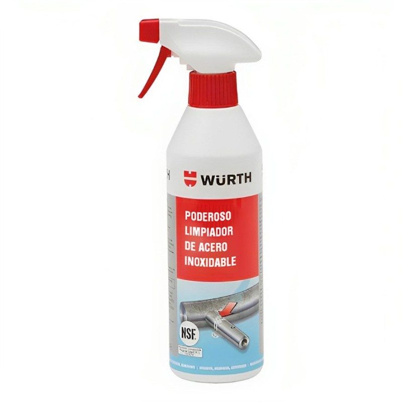 LIMPIADOR WURTH DE ACERO INOXIDABLE NSF 500 ML 089
