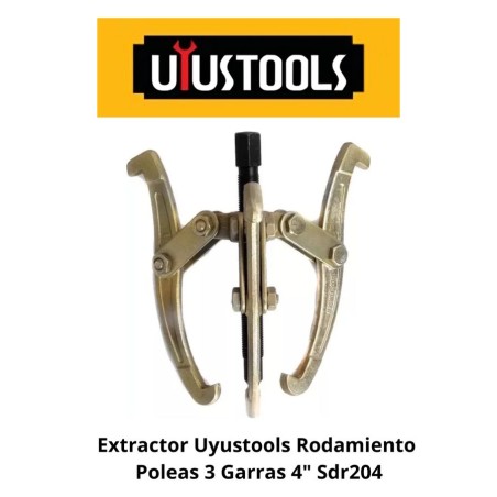 EXTRACTOR UYUSTOOLS RODAMIENTO POLEAS 3 GARRAS 4"