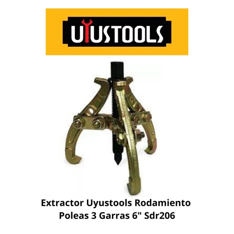 EXTRACTOR UYUSTOOLS RODAMIENTO POLEAS 3 GARRAS 6"