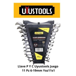 LLAVE P Y C UYOSTOOLS JUEGO 11 PZ 6-19MM YOZ11S1