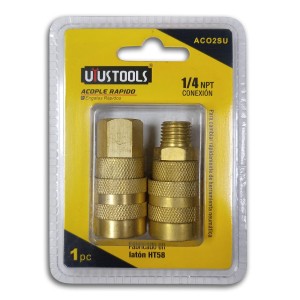 ACOPLE RAPIDO SET 2PCS BRONCE UYUSTOOLS ACO2SU