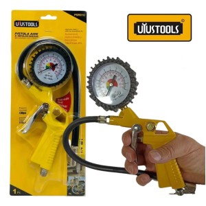 PISTOLA AIRE UYUSTOOLS P/ INFLAR RUEDAS CON MEDIDO