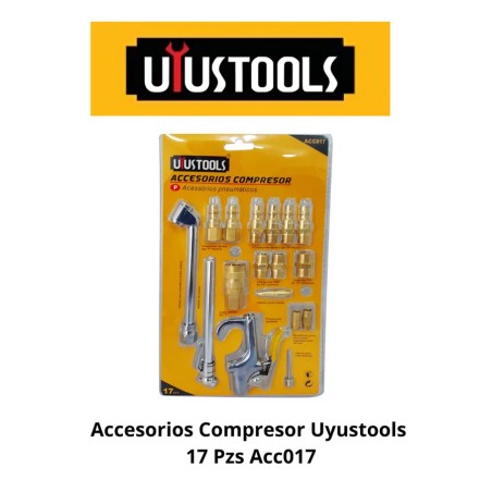 ACCESORIOS COMPRESOR UYUSTOOLS 17 PZS ACC017