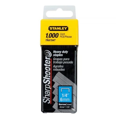 GRAPAS STANLEY T/PESADO CAJA X MIL 06 MM 1/4 TRA