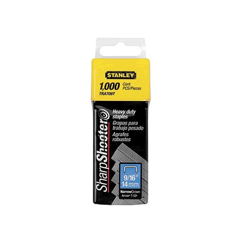GRAPAS STANLEY T/PESADO CAJA X MIL 14 MM 9/16 TRA7