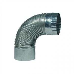 CODO CURVA CORRUGADO GALV 4 1/2 X 90´