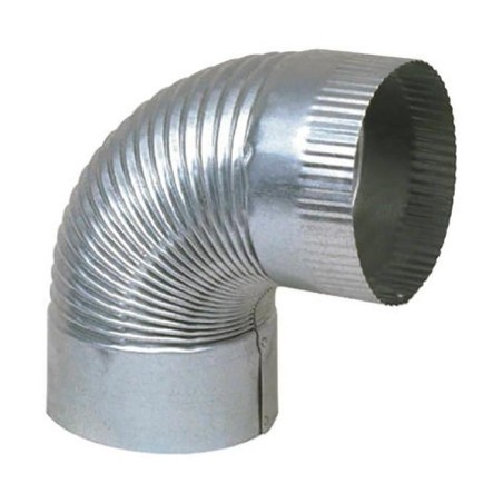CODO CURVA CORRUGADO GALV 6 X 90´
