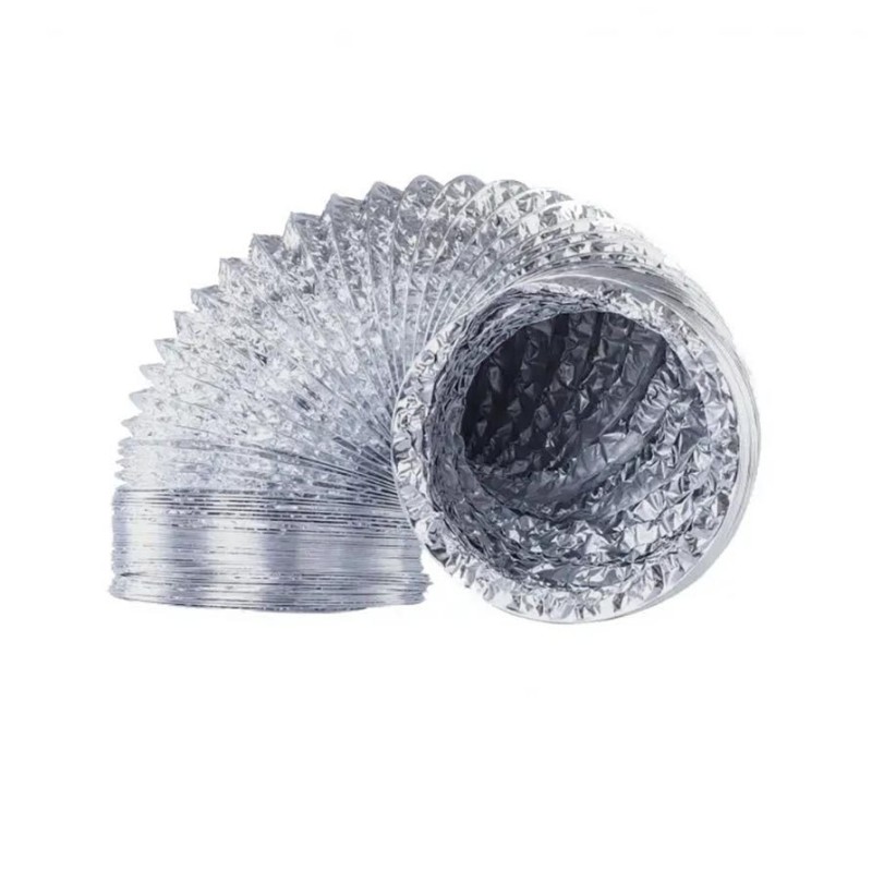 DUCTO VENTILACION ALUMINIO FLEXIBLE 4" X 1 MT