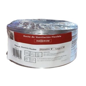 DUCTO VENTILACION ALUMINIO FLEXIBLE 5" X 1 MT